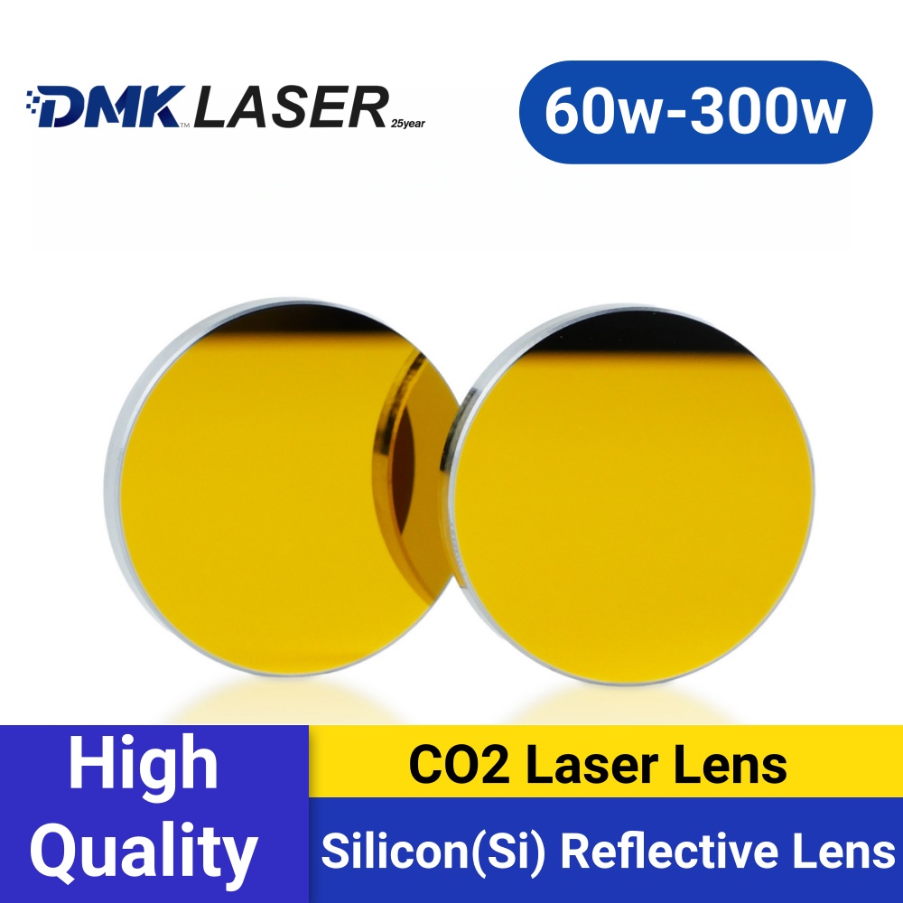 Co2 Laser Mirror - DMK Silicon(Si) Reflector Mirror 19/20/25/30/38.1mm 60W-300W