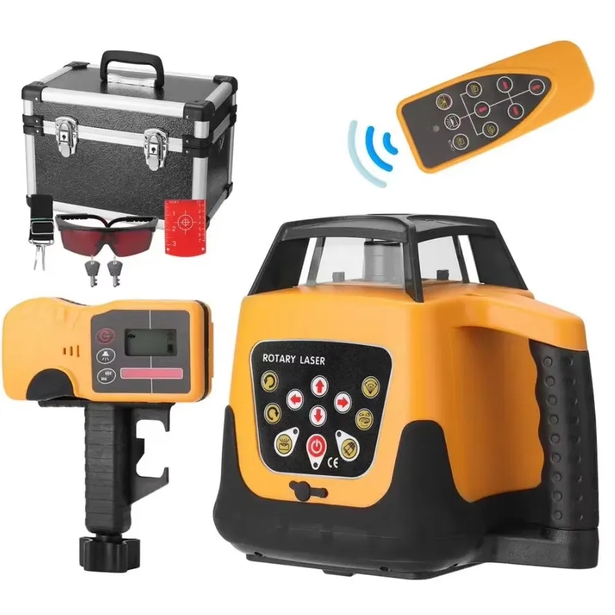 Industrial Laser Alignment - Automatic Rotary Laser Level 500m Red