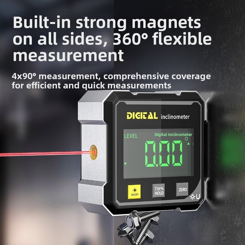 Four Sided Display Angle Gauge - đánh giá và giá Industrial Laser Alignment