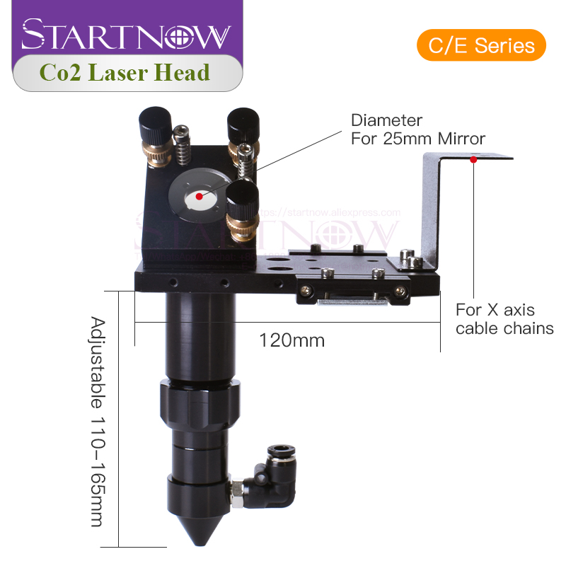 Startnow CO2 Đầu Laser Bộ Ống  - đánh giá và giá Co2 Laser Mirror