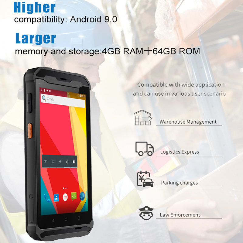 RUGLINE 5.5 inch Android PDA 4 - đánh giá và giá Industrial Laser Light